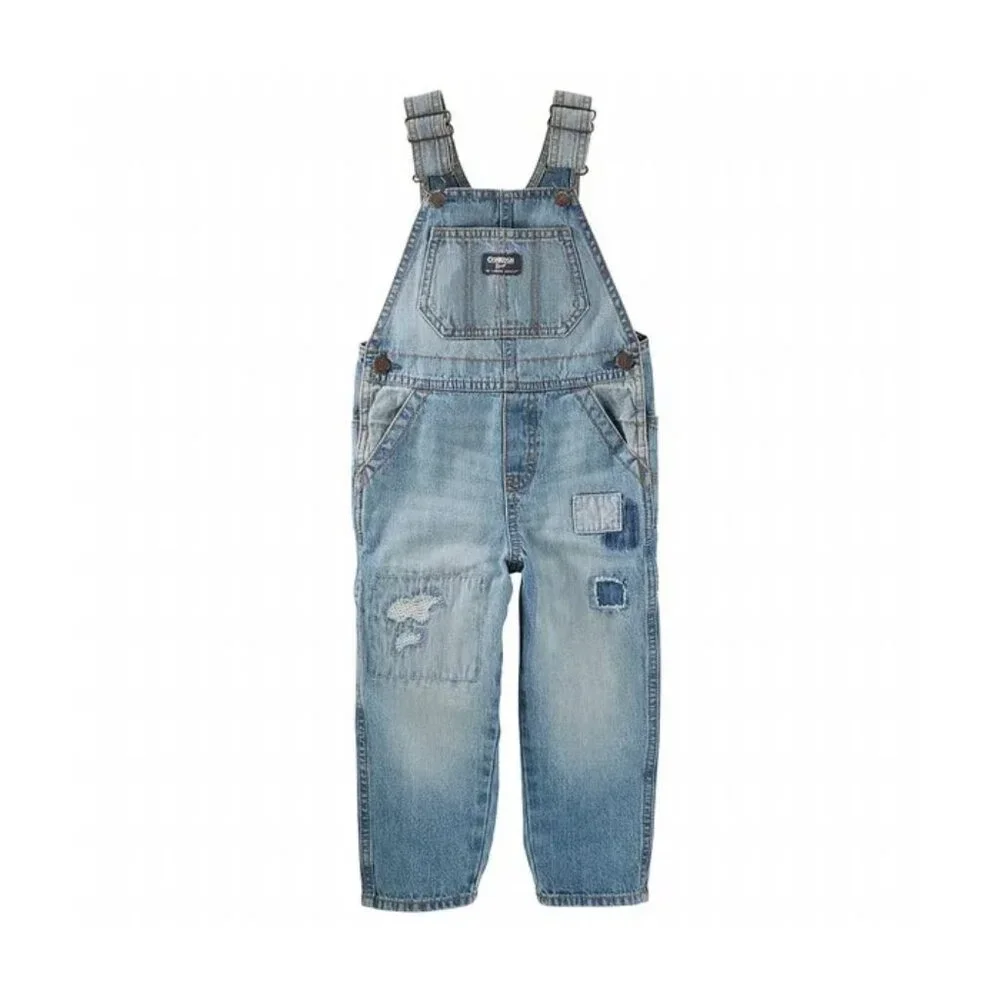 OshKosh patchwork overalls 24m
